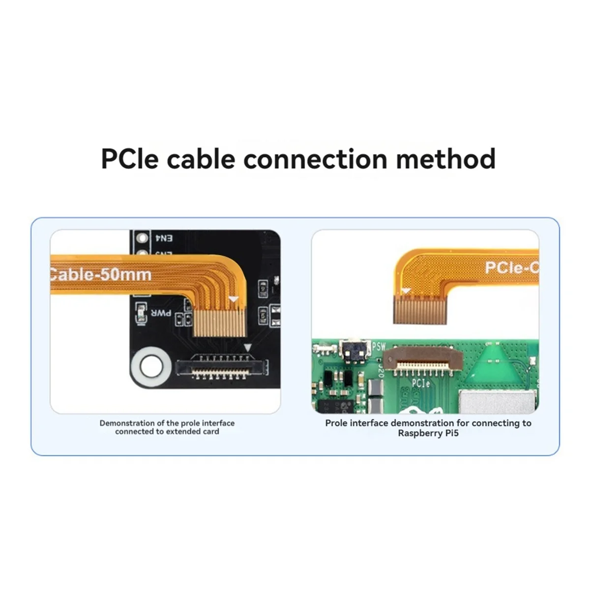 For Raspberry Pi 5 PCIe to USB3.2 Gen1 Board 5Gbps PCIe to 4xUSB3.2 Expansion Board Driver-Free Plug and Play