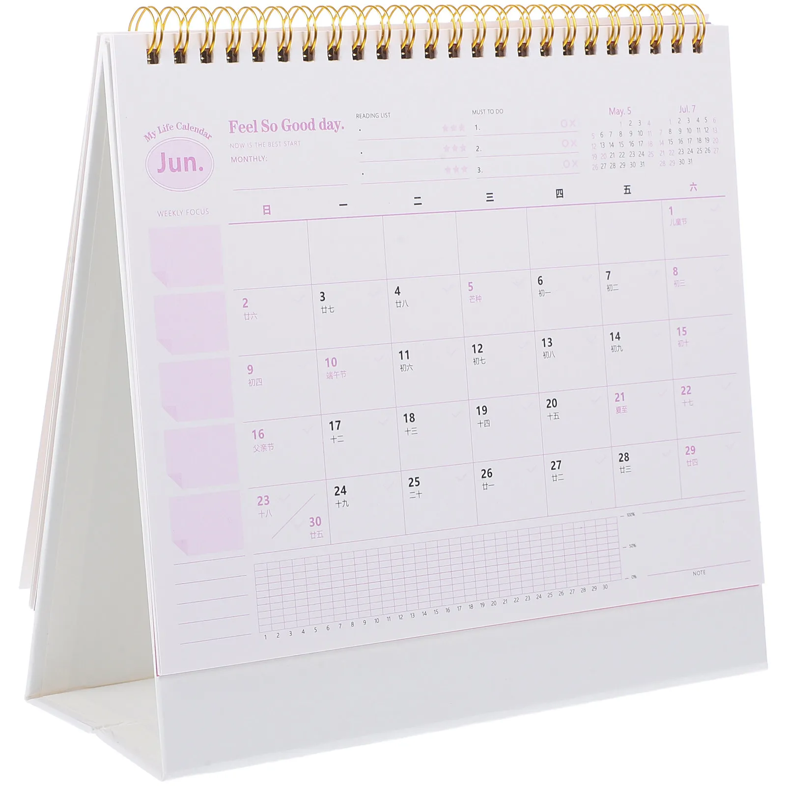 Premium Sturdy Bound Desk Calendar 2024 Small Standing Flip Calendar for Desktop Organization Ideal for Office Home Restaurant