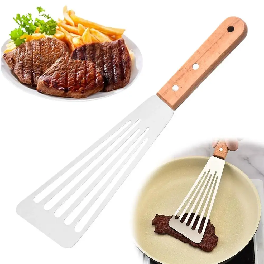 

1pcs Stainless Steel Kitchen Shovel, Kitchen Spatula, Non Stick Cookware Can Be Cleaned in A Dishwasher, Easy To Clean
