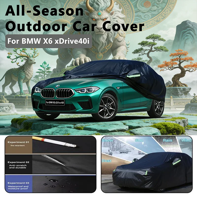 

Car covers for BMW X6 xDrive40i Outdoor Protection Full Car Covers Snow Cover Sunshade Waterproof Dustproof Exterior