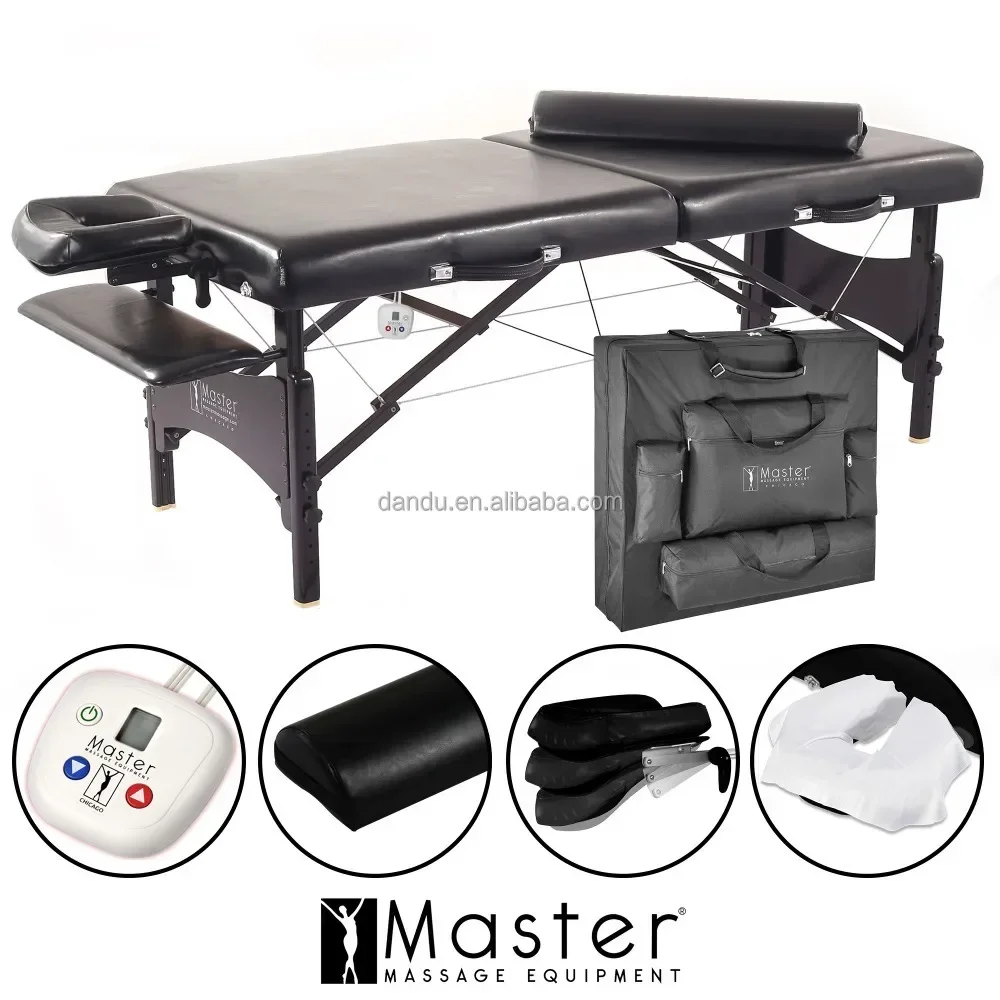 Master Massage 30 Inch Wide Factory Supply Professional Foldable Portable Large camilla para masajes Massage Table Massage Bed