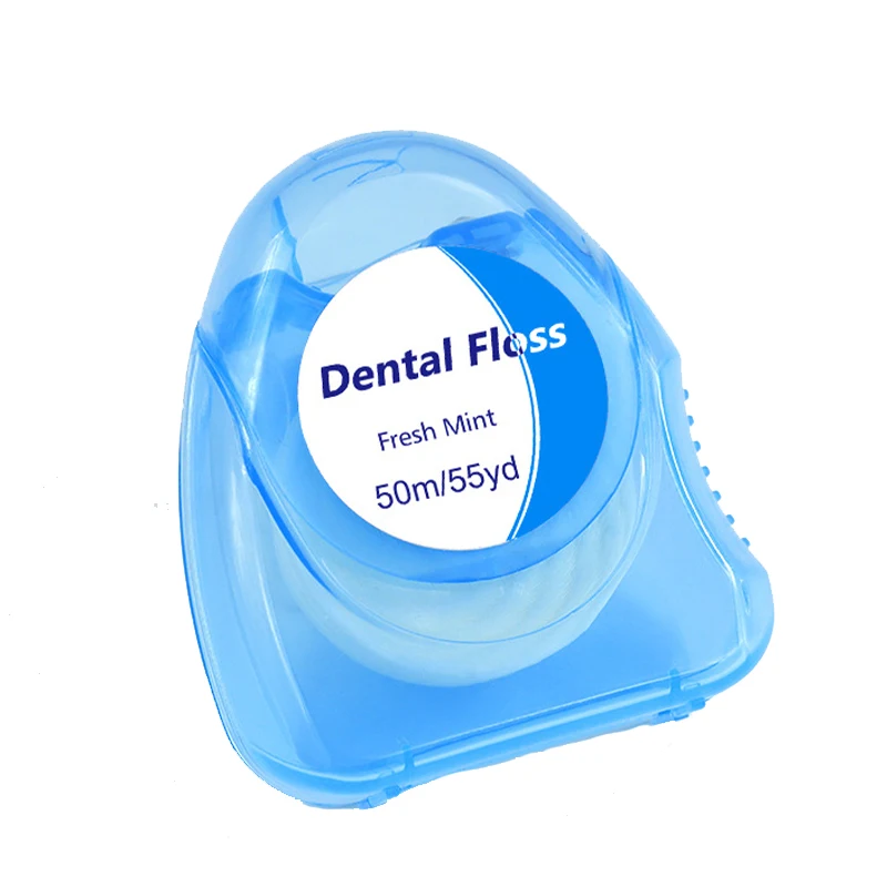 50m/Box Dental Floss Toothpicks Mint Superfine High Tensile Strength Wax Oral Hygiene Teeth Cleaning Teeth Flosser