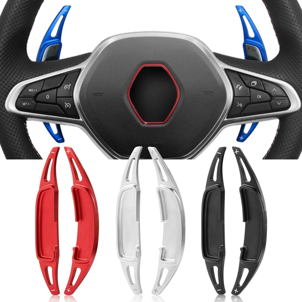 

Car Steering Wheel DSG Paddle Shift Extension Stickers For Renault Clio V Captur II Arkana Intens R.S. Line 2020 2021 2022 2023