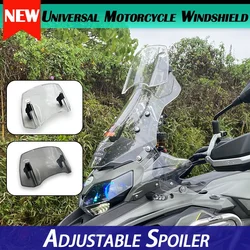 Universal Motorcycle Windshield Extension Adjustable Spoiler Deflector For Yamaha Tenere 700 Tracer 900 Gt Trk 502 Accessories