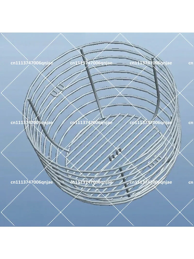 Heavy-Duty Steel Charcoal Basket for Ceramic Grill BBQ with Baffle Barbecue Cooking Holder