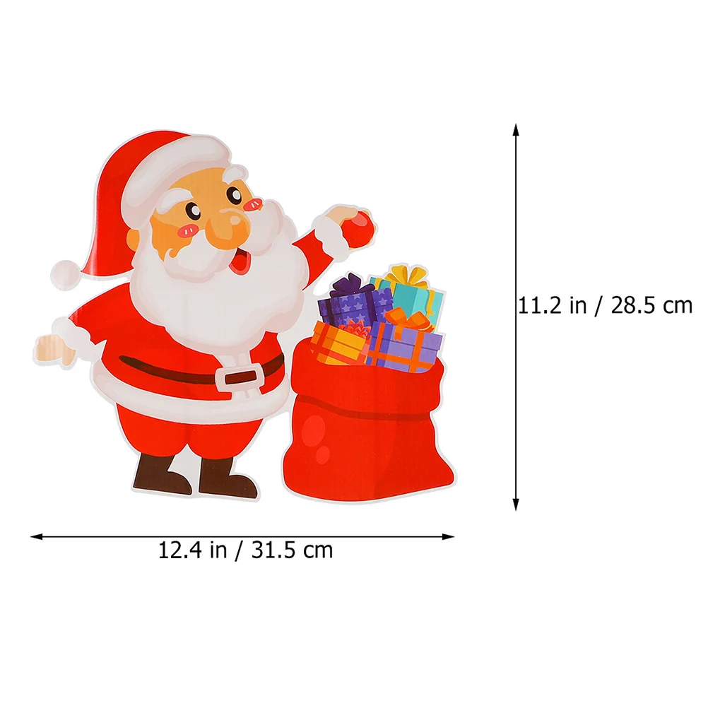 

5Pcs Xmas Yard Decorations Christmas Lawn Stakes Bright Garden Yard Signs Santa Patterns Outdoor Holiday Decor