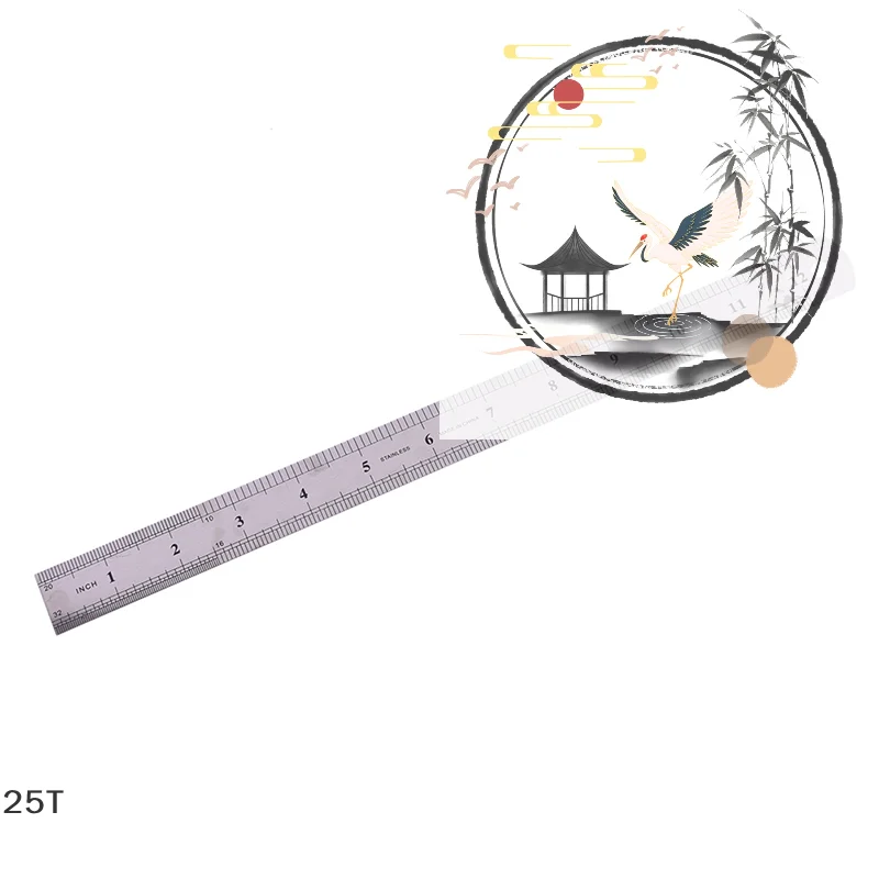 30cm  METAL RULER Stainless Steel Straight Edge Drawing Cutting Non Skid Back