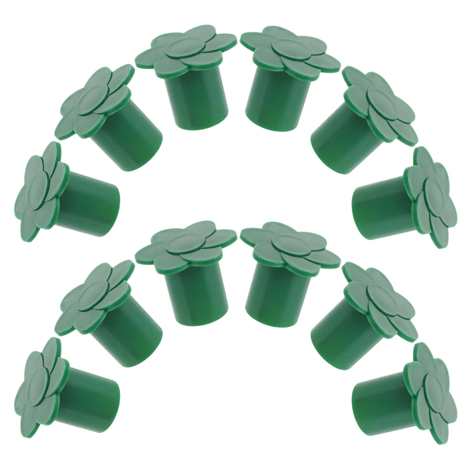 

12Pcs Cane Topper Garden Protector Caps for Bamboo Poles Outdoor Landscaping Flower Bed Borders Pathway Markers Neat Polished