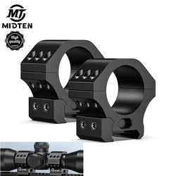 MidTen 30mm Scope Rings Aluminum Mount Precision Rifle Scope Mount for Picatinny Rails 2 Pieces