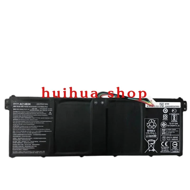 AC14B3K Laptop Battery For Acer Aspire R5-571T R5-571TG S14 CB3-511 Swift 3 SF314-51 R 11 R3-131T S14 15.2V 3220mAh z
