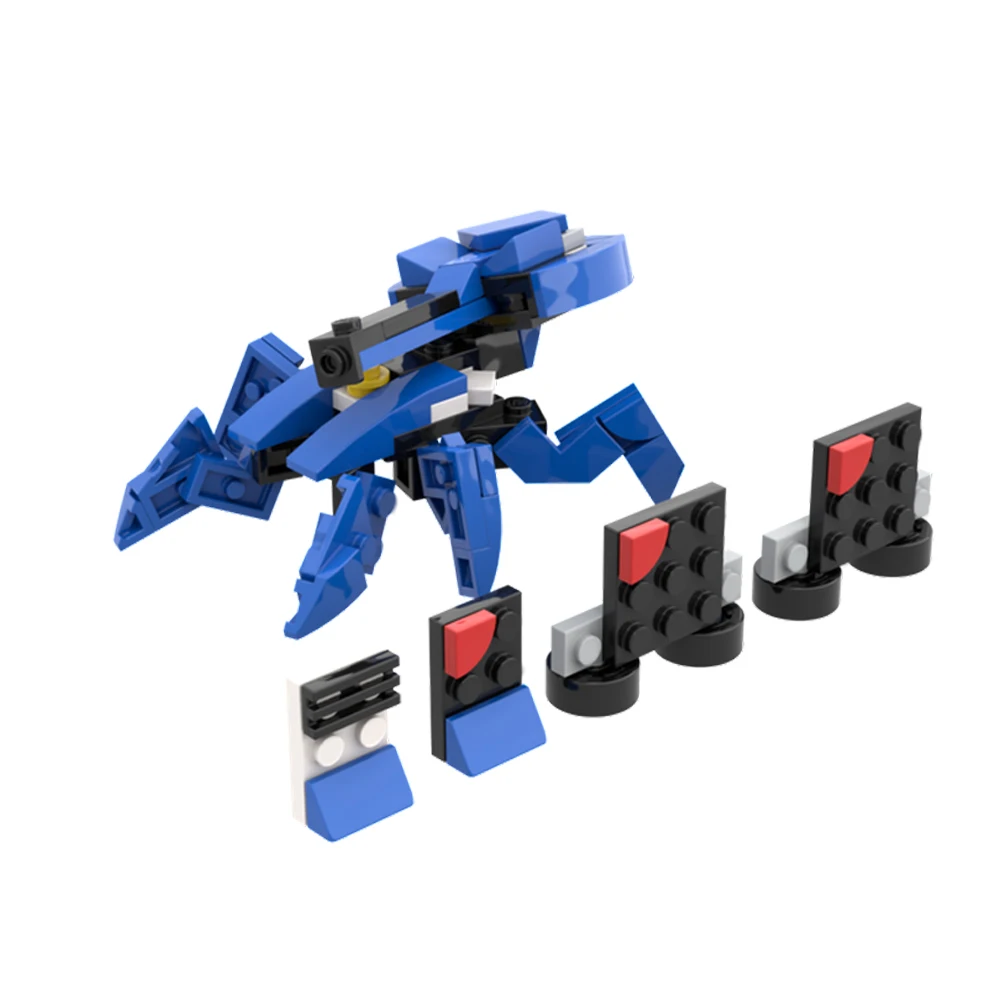 MOC Building Block Set para Crianças, Mecha, Aranha, Tanques Robôs, Canhão, Animais, Veneno Mecânico, Brinquedos de Tijolo, Presente, Gobricks