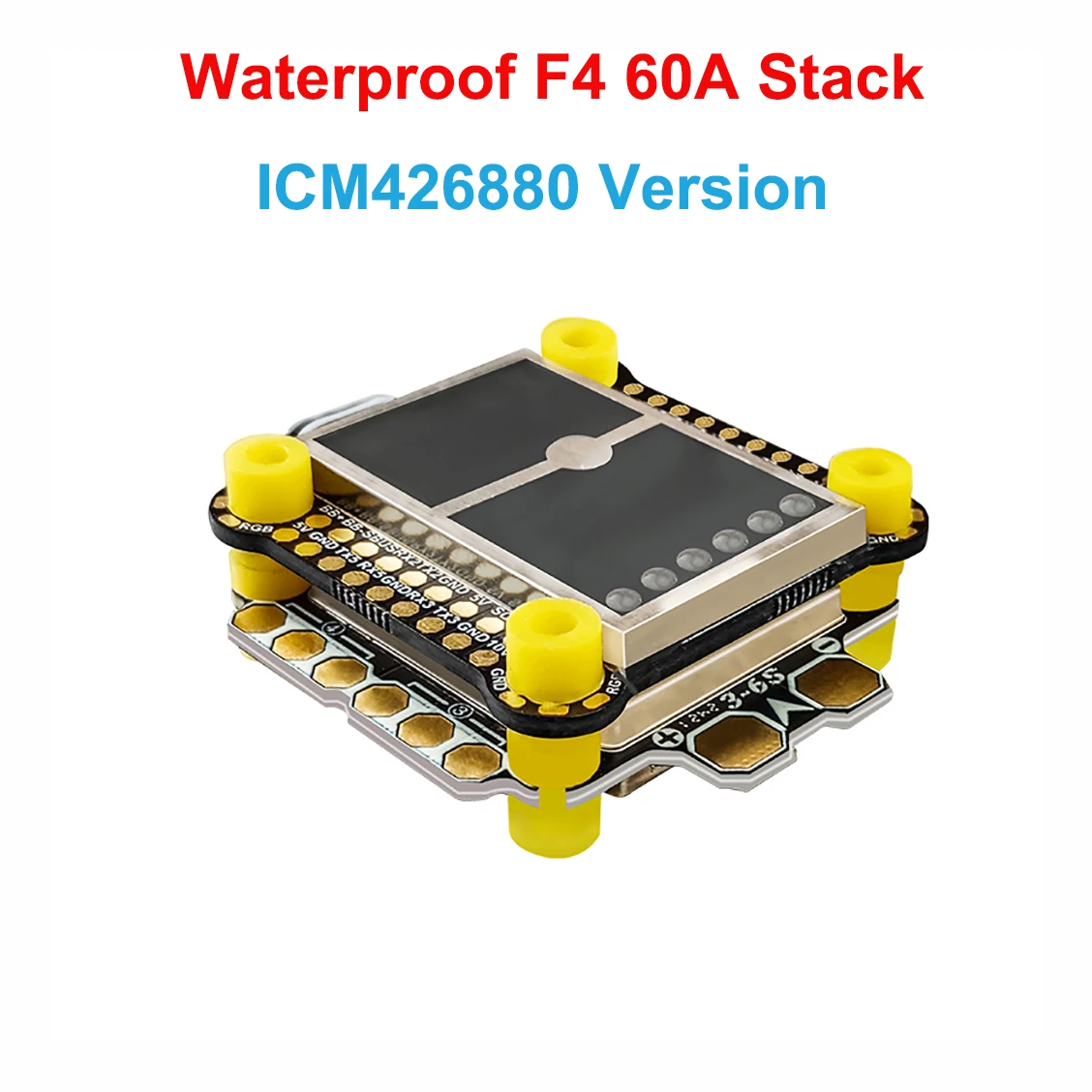 DarwinFPV Waterproof Cement Series Ultra-Durable F4 60A Flight Controller Stack F435 30A / 45A AM32 AIO F4 60A MPU6000