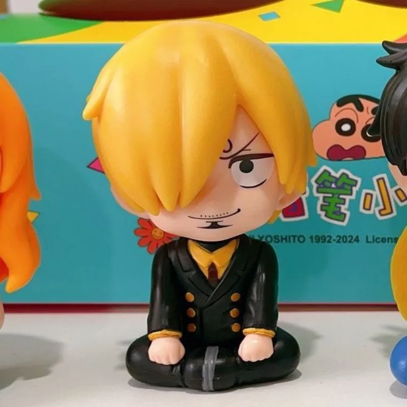 ルフィさんじゾロナミアクションフィギュア子供用,座位,かわいい人形,モデルおもちゃコレクション,デスクオーナメント,ギフト,1個