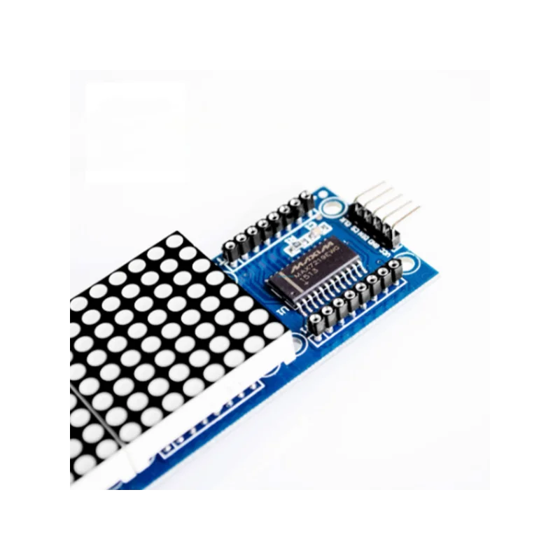 وحدة MAX7219 Dot Matrix، التحكم في شاشة 4 في 1 لوحدة الشريحة الواحدة، وإرسال كابل 5P (H6A4). #4