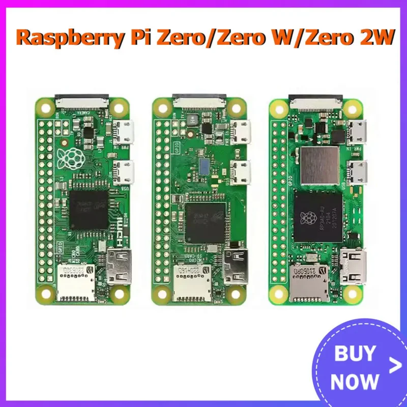 Raspberry Pi Zero / Zero W / Zero 2W опционально с 1 ГГц одноъядерным процессором 512 МБ ОЗУ