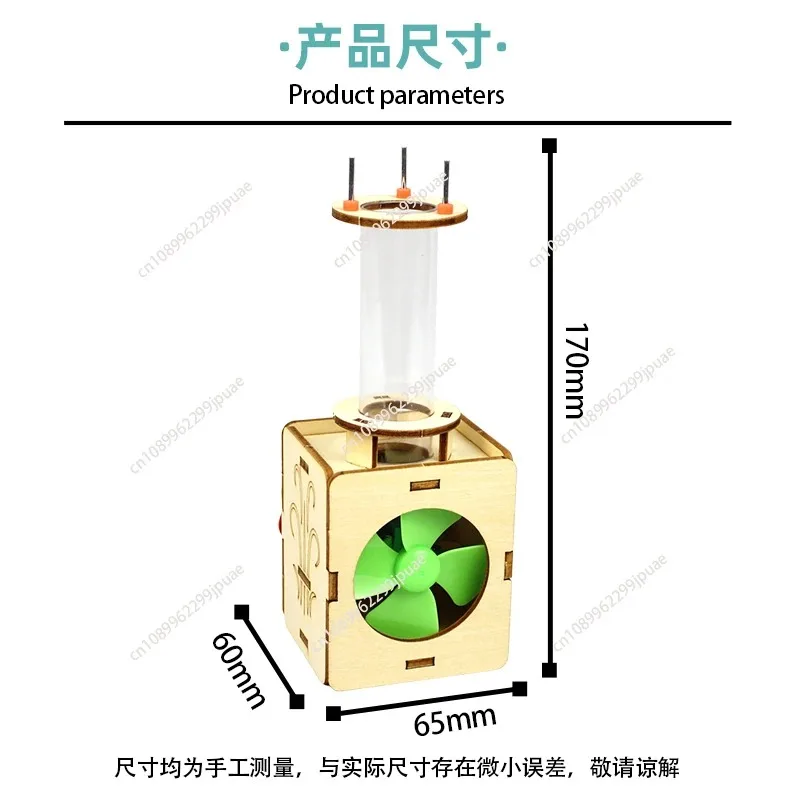 Air Levitation Ball DIY Experiment Kit STEM Educational Physics Toy Kids Hands-On Science Assembly Model