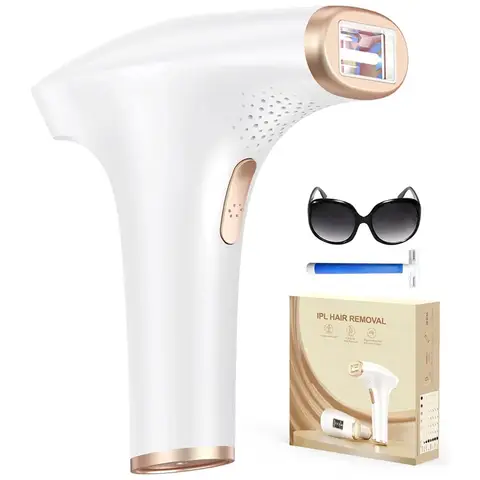 IPL Hair Removal Laser Device 999900 + Flashes Auto Manual Dual Mode for Men Women Facial Bikini Hair Laser in 4 Weeks Home Use