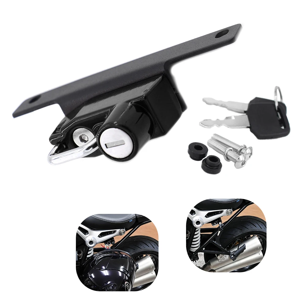 For BMW R NINE T 2014 to 2020 R NINET R9T RNINET PURE / RACER / URBAN S 17-20 R NINE T Motorcycle Helmet Lock Bloqueo De Casco 2