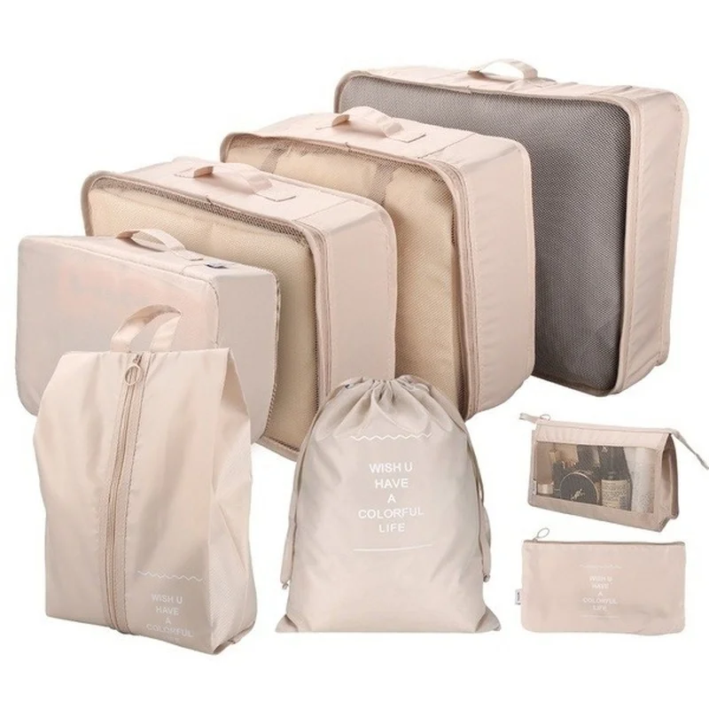 6/7/8PCS/Set Organizer Bags for Travel Organizer Bags Accessories Luggage Suitcase Organizer Waterproof Wash Bag Clothes Storage