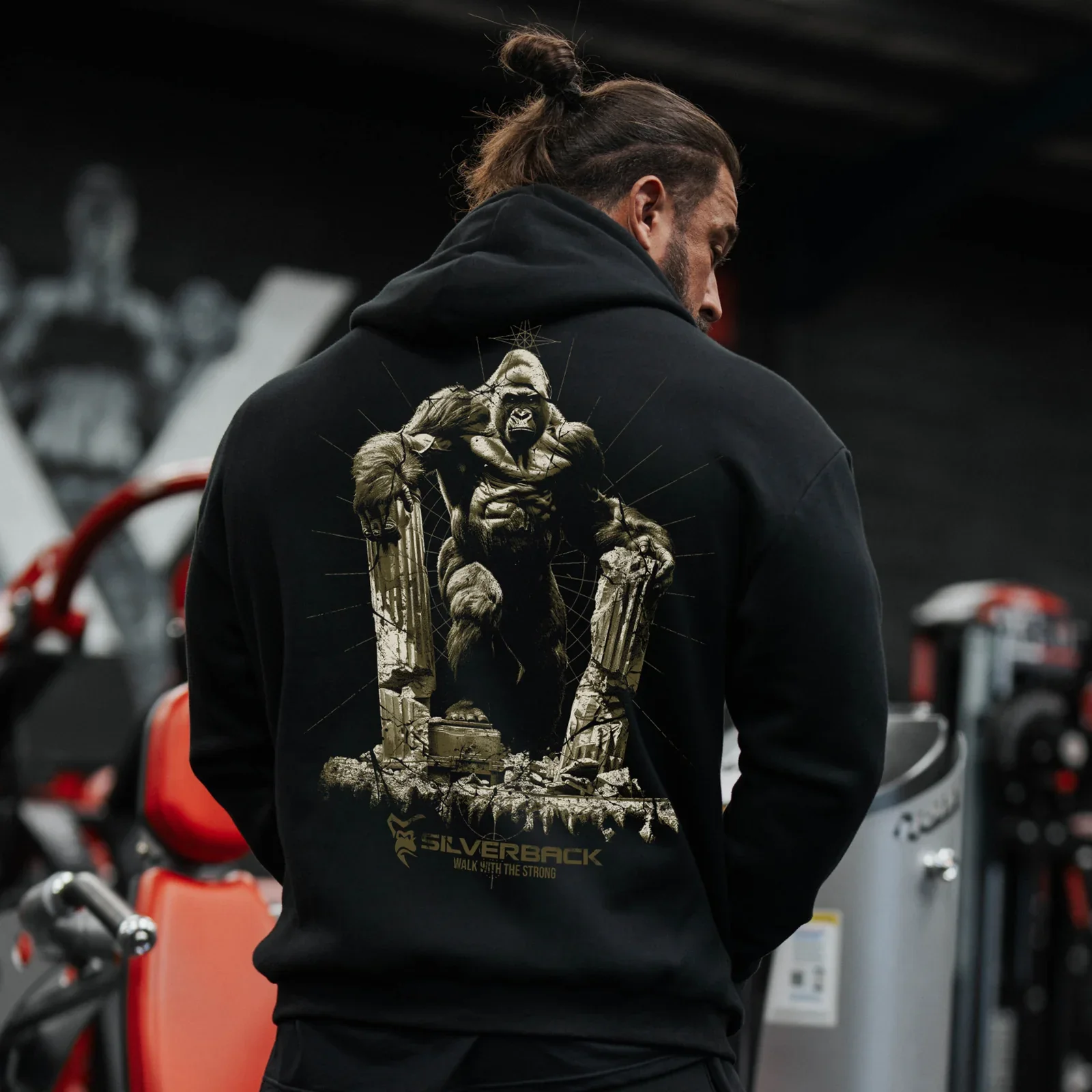 Hercules - Gods of Strength 2026 Pull Hoodie SILVERBACK Men Training Hoodies Sweatshirts Graphic Printed Workout Sports Tops