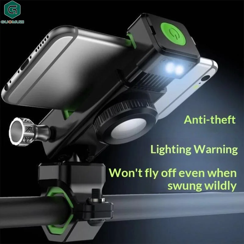 Bicycle Phone Holder With Built In Compass 360 Rotation Anti Fall Design For Mountain Road Biking Road Cycling