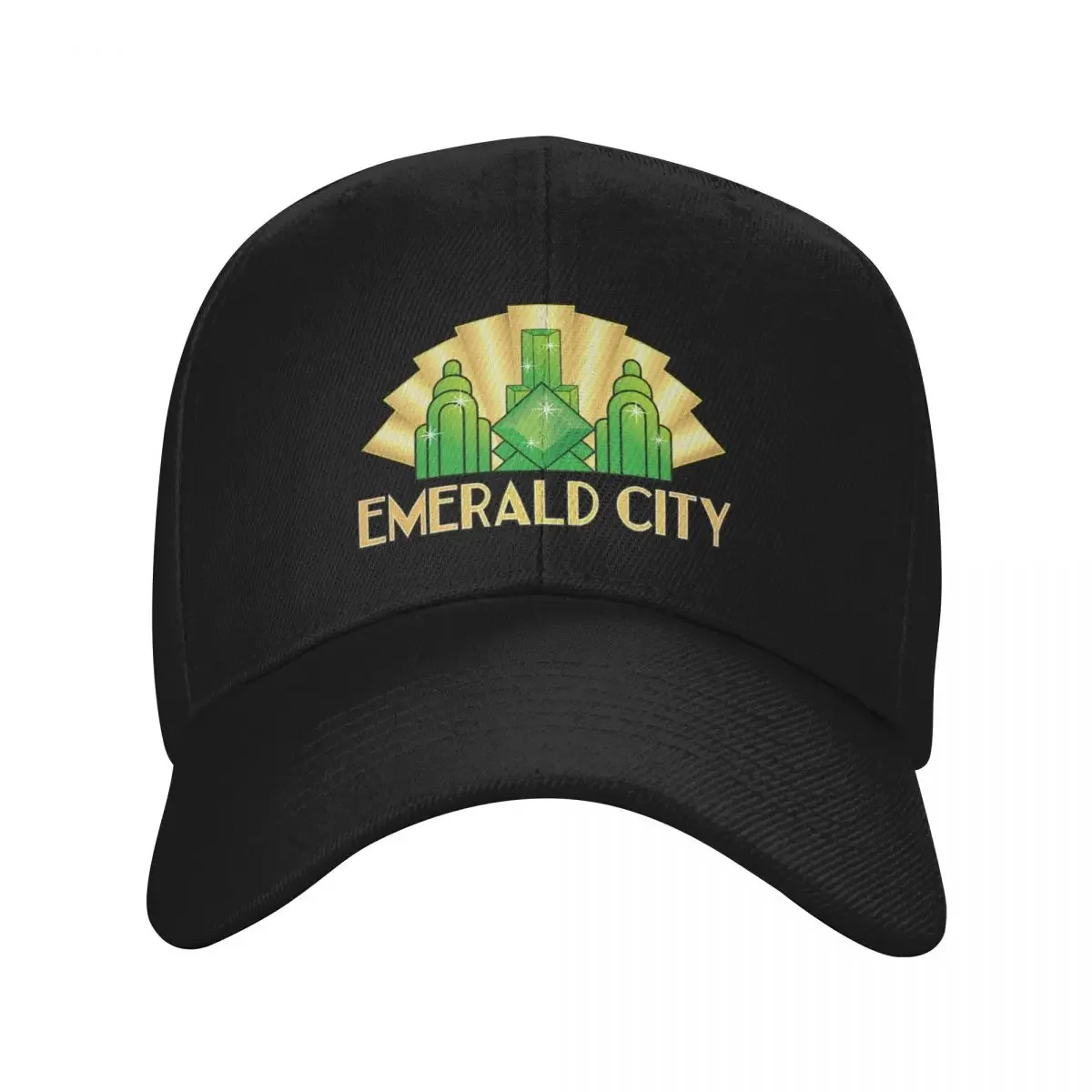 Emerald City Art Deco logo Baseball Cap Brand Man cap custom Hat Luxury Cap Dropshipping Mens Hats Women's