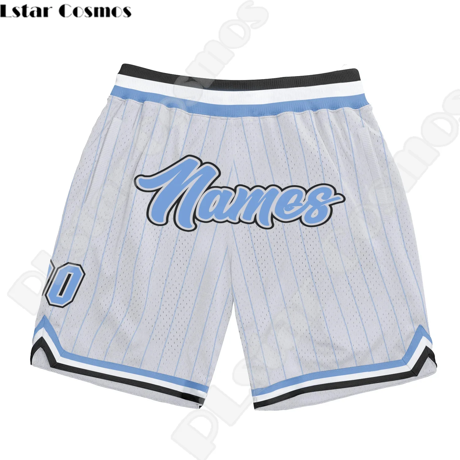 Pantalones cortos de baloncesto con nombre personalizado, calzas Retro de malla transpirable, estampado 3D, Harajuku, verano, envío directo, A1