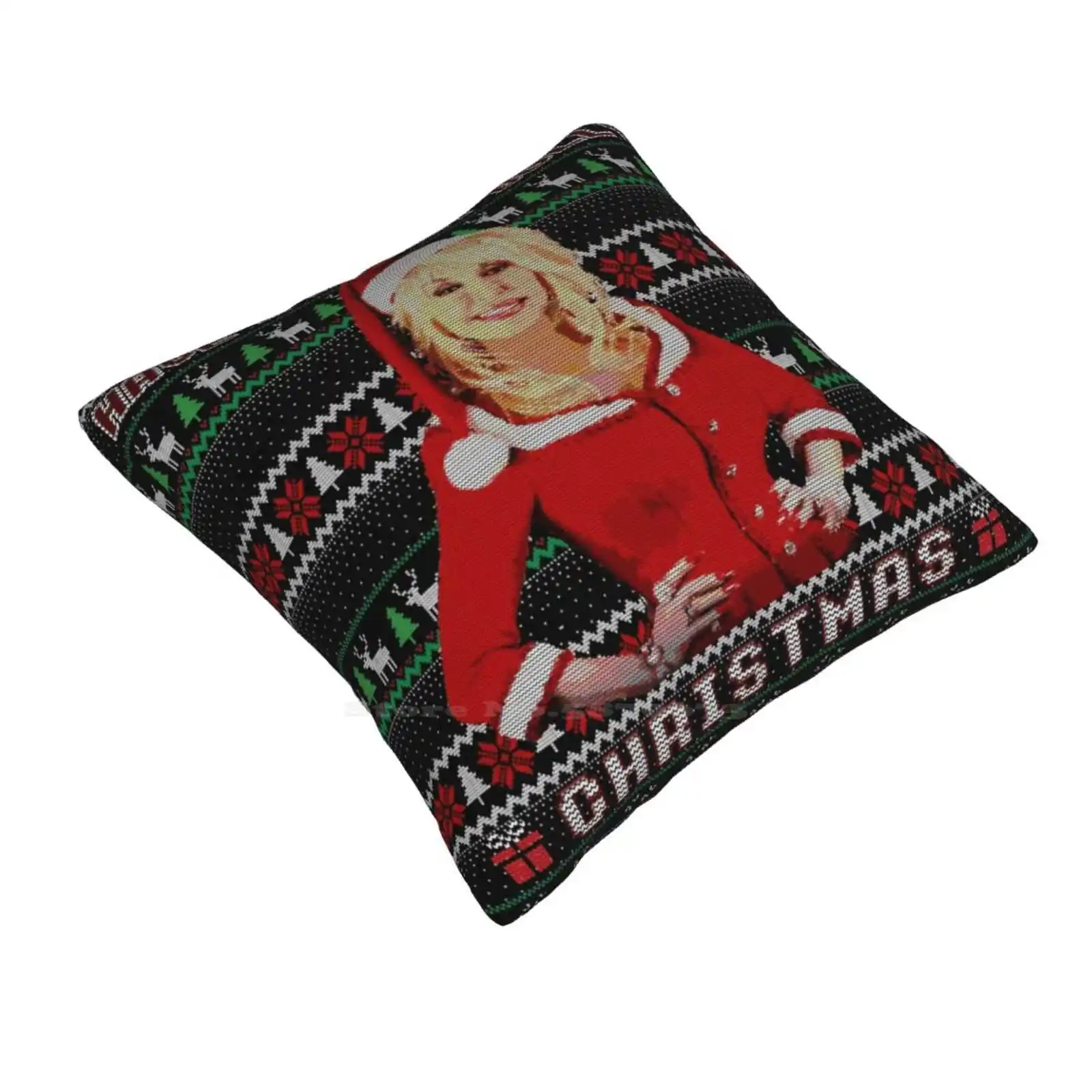 Have A Holly Dolly Christmas Bedroom Office Hug Pillowcase Dolly Christmas Xmas Parton Ugly Sweater