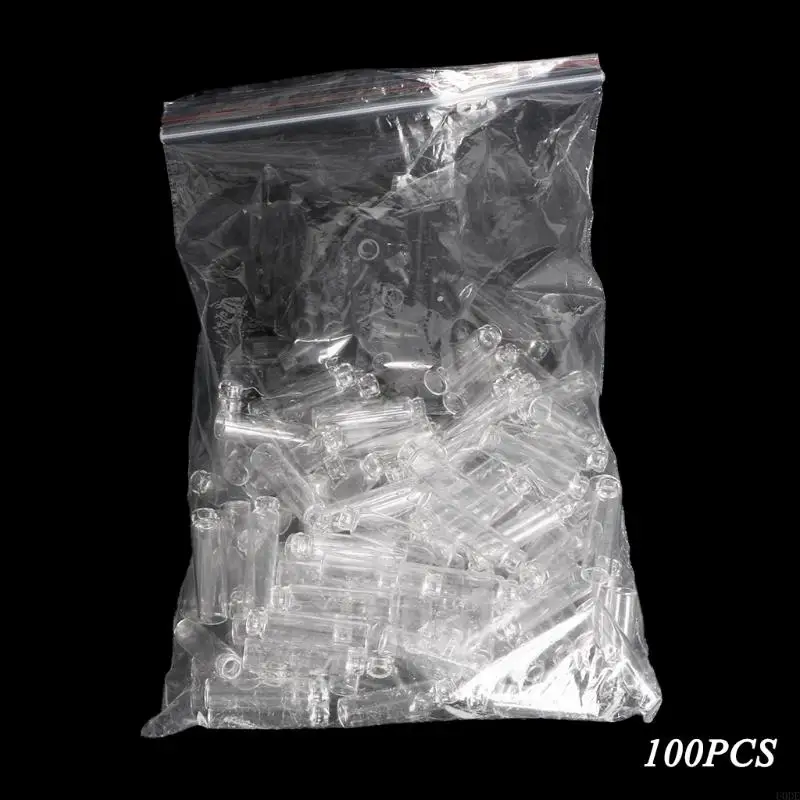 U0DE 1/100 ชิ้น/ล็อตมินิเครื่องสำอางน้ำหอมน้ำมันหอมระเหยตัวอย่างแก้วขวดคอนเทนเนอร์