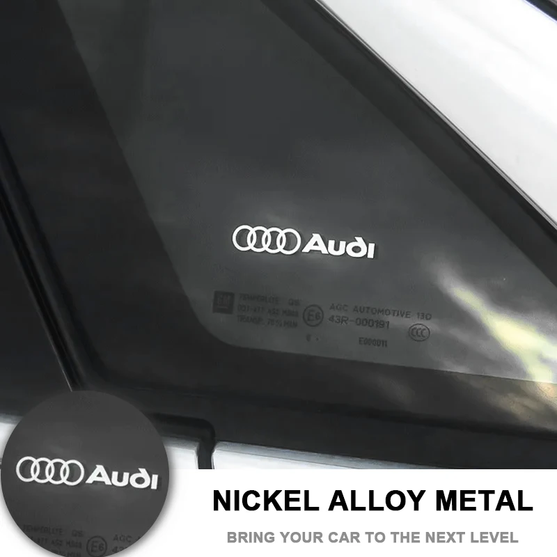 3D Metal Car Interior Dekoration Stickers Badges Auto Styling For Audi A3 A4 A5 A6 A7 A8 Q2 Q3 Q5 Q7 Sline Rs Accessories