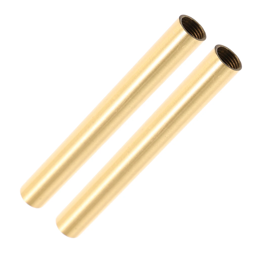 

2pcs Copper Wall Lamp Accessories M10 Hollow Tube Straight Stem Retro Style Lighting Fixture Replacement Parts