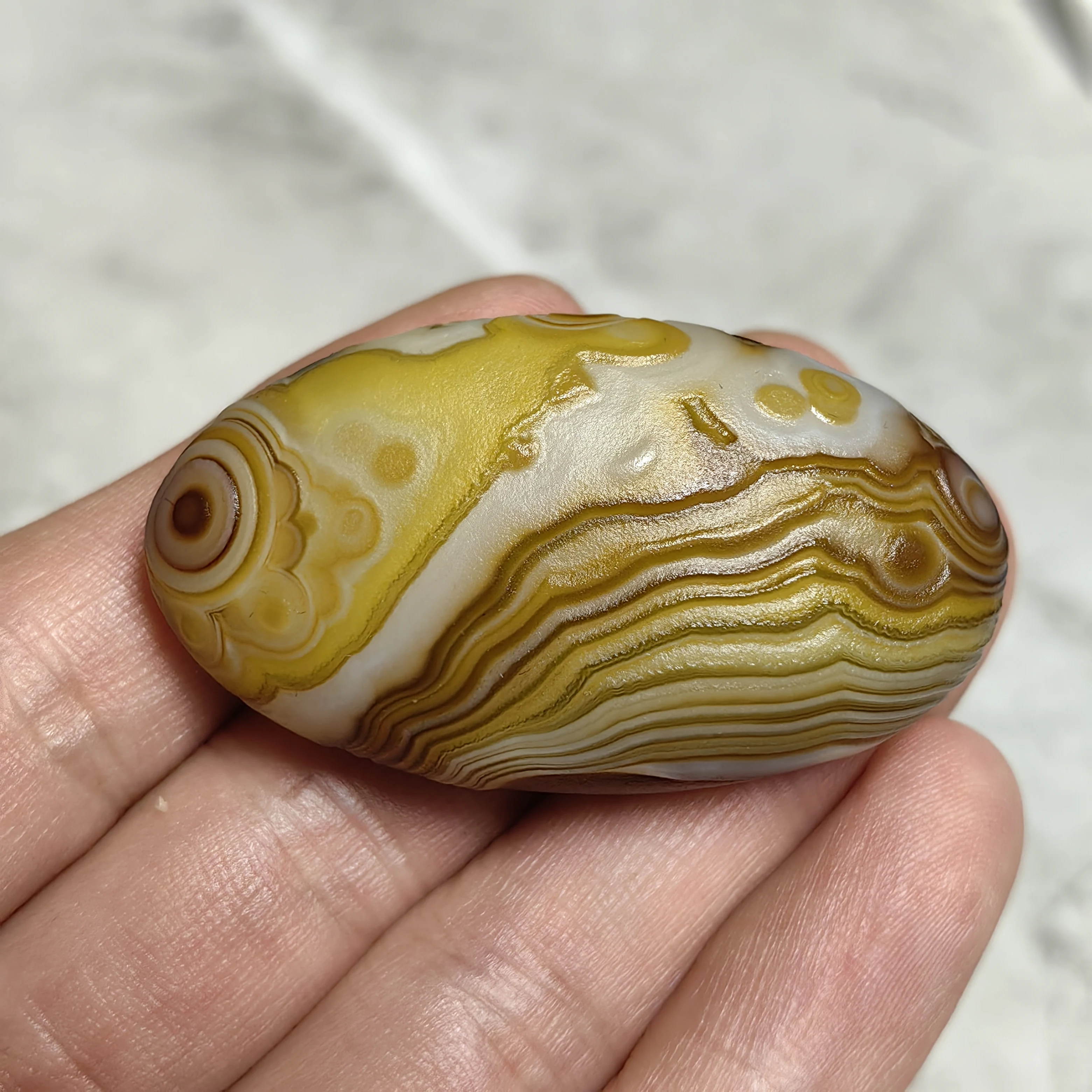 

Pure Natural Flower Eyes Agate Rough Stone For Reiki Spiritual Meditation, Stress Relief, Energy Work, Jewelry DIY Decoration