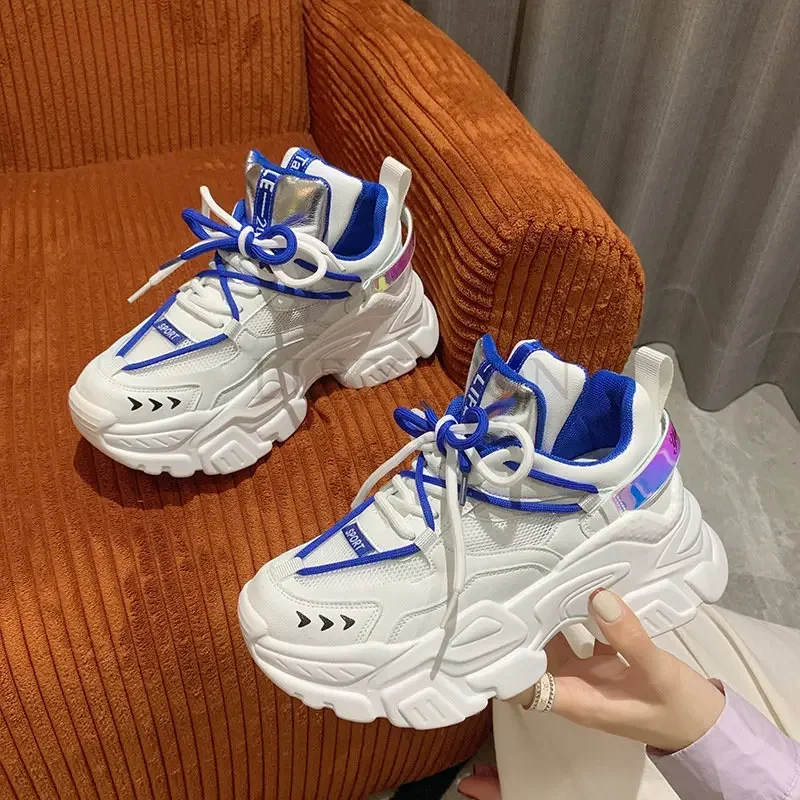 2023 new Women Chunky Sneakers Designers Fashion Brand  Casual  Shoes Woman Summer  Vulcanized Shoes