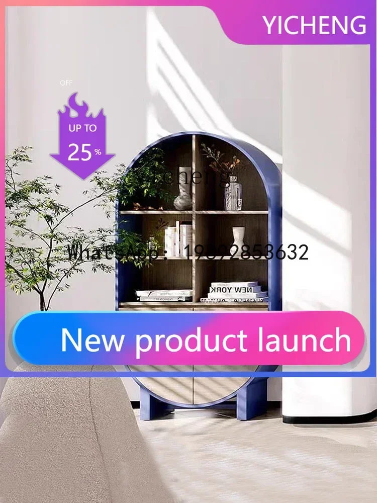 

Modern Minimalist Creative Study Bookcase Display Cabinet Storage Organizer Living Room Storage High Cabinet