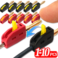 1-10Pcs No Solder Banana Plug 4mm Quick Wire Connect Gold-plated Copper Banana Connectors Plugs for Jack Audio Music Speaker