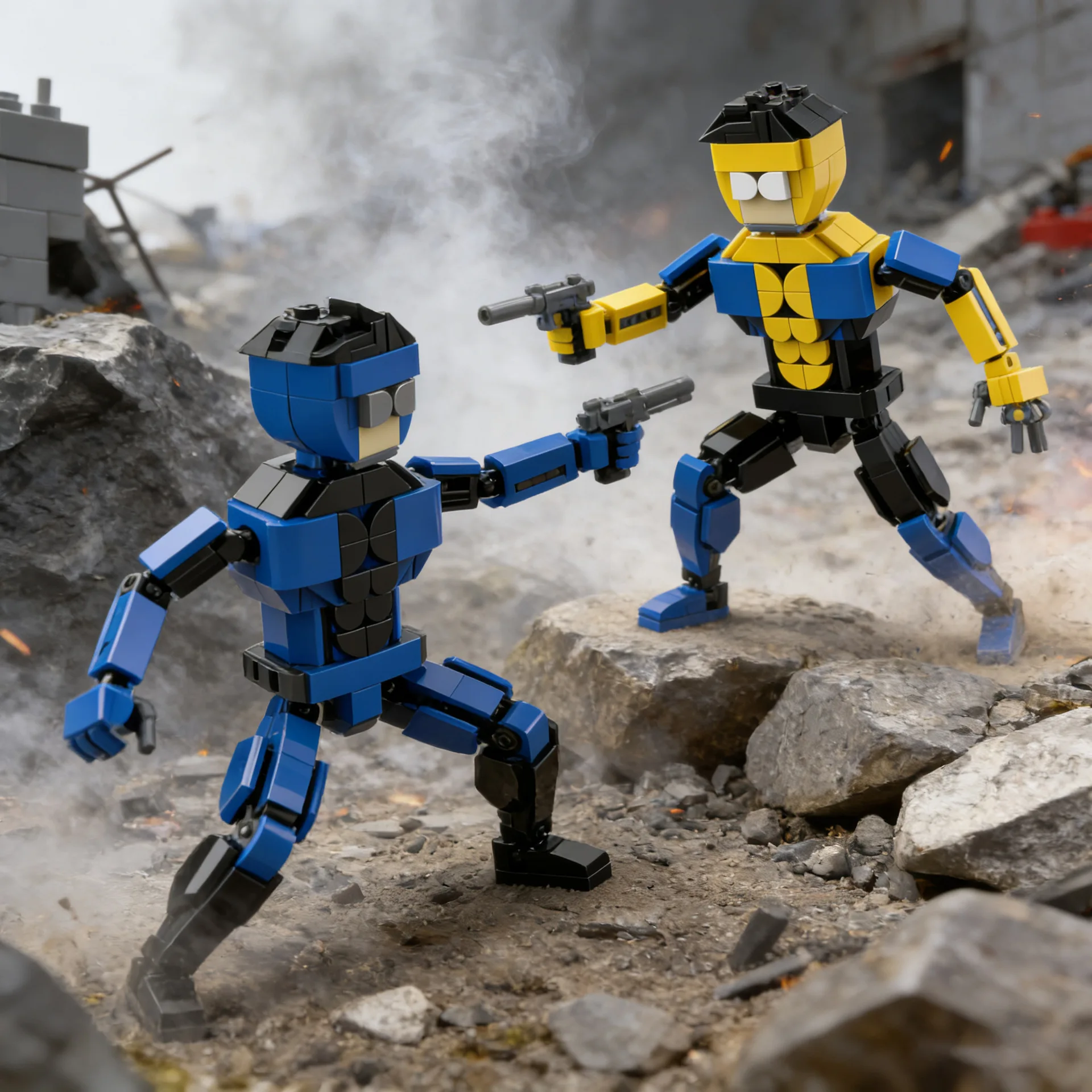 New Lucky Invincible Boy Conquered​ Omnis Action Figure Anime Model BUilding Blocks Modular Technology Collectible Toy Gift Fan