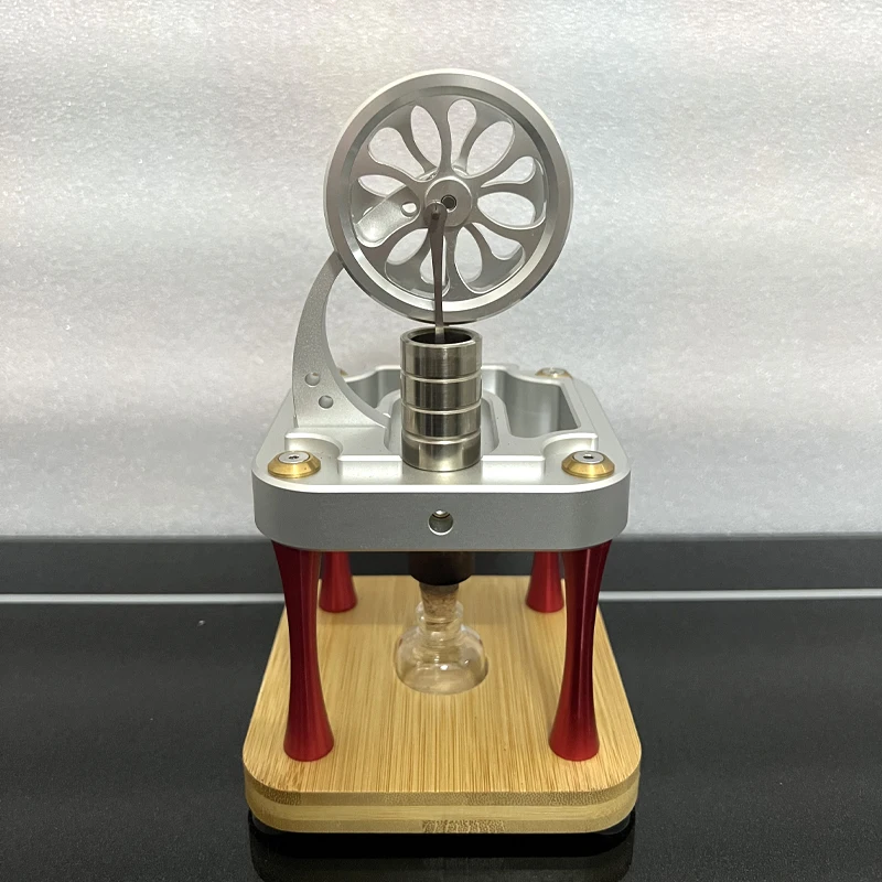 M16-C Motor refrigerado por agua de alta temperatura, modelo de cilindro de potencia, motor de vapor, juguete de Metal