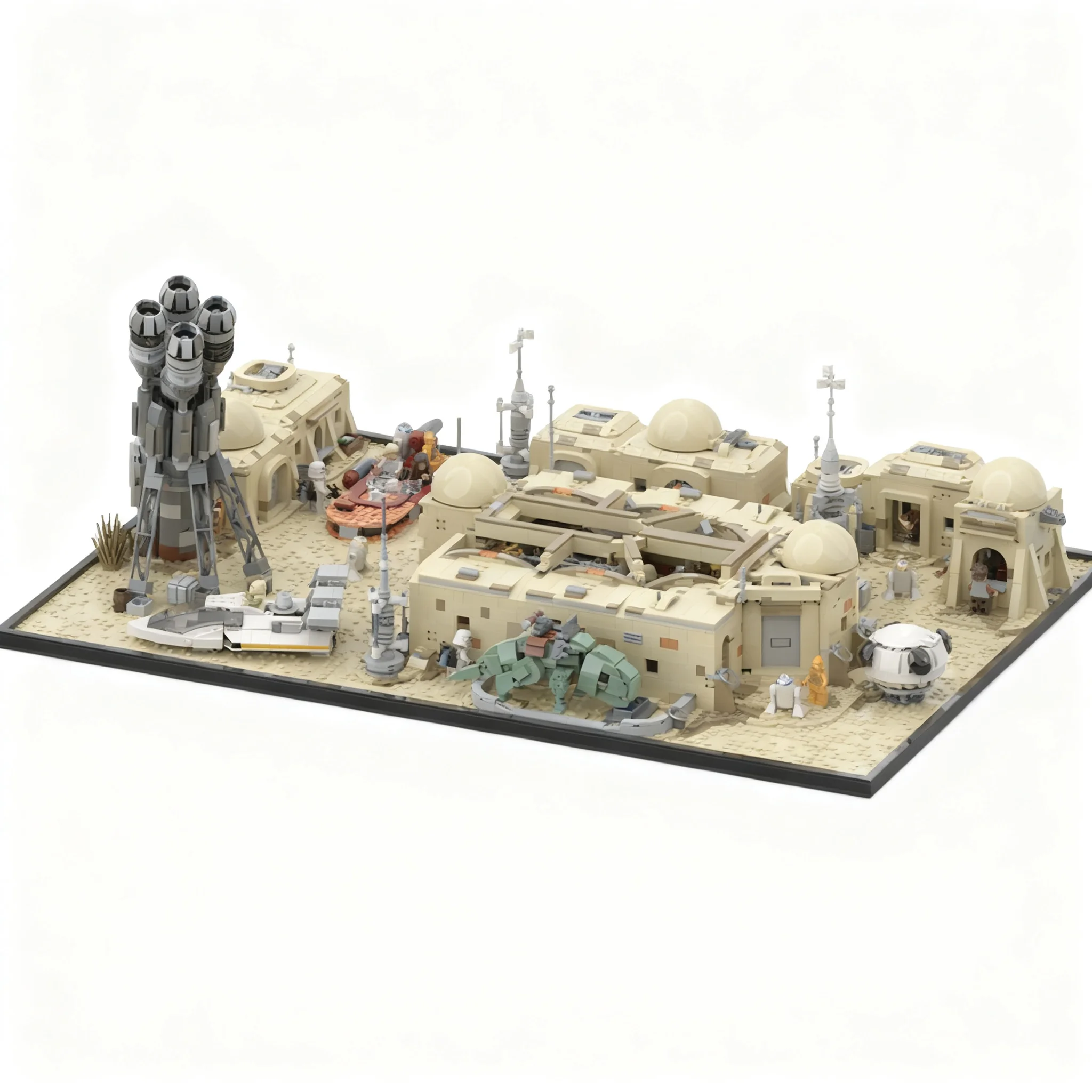3506pcs MOC Star Battle Mos Eisley Cantina Display Model Building Blocks Christmas Gifts Toy Collection Education Birthday Craft