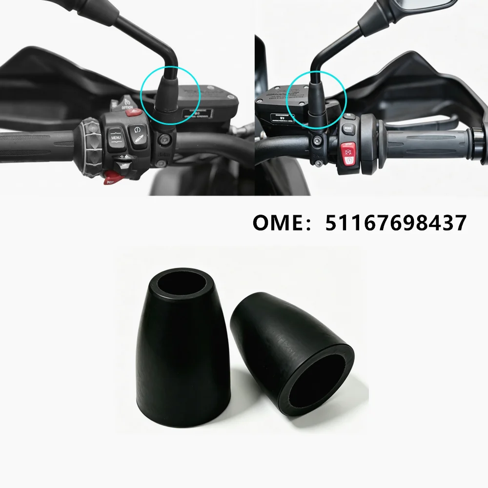 Rearview Mirror Rubber Cover For BMW  R1200GS ADV F850GS ADV F900GS R1200R R1200RT Motorcycle Accessories OME 51167698437