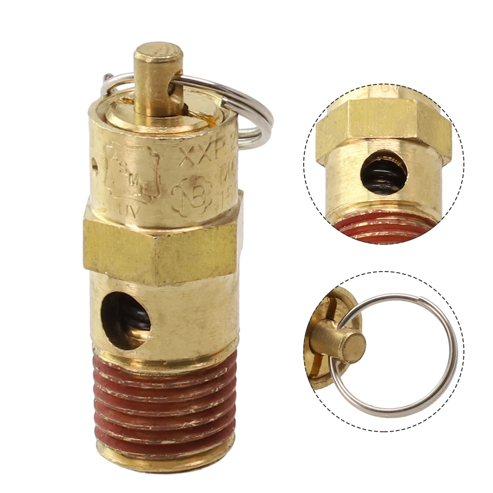 Válvula de pressão de alívio de segurança energia elétrica 1/4 "macho npt rosqueado 1/4" npt 150 psi conexão de entrada do compressor de ar