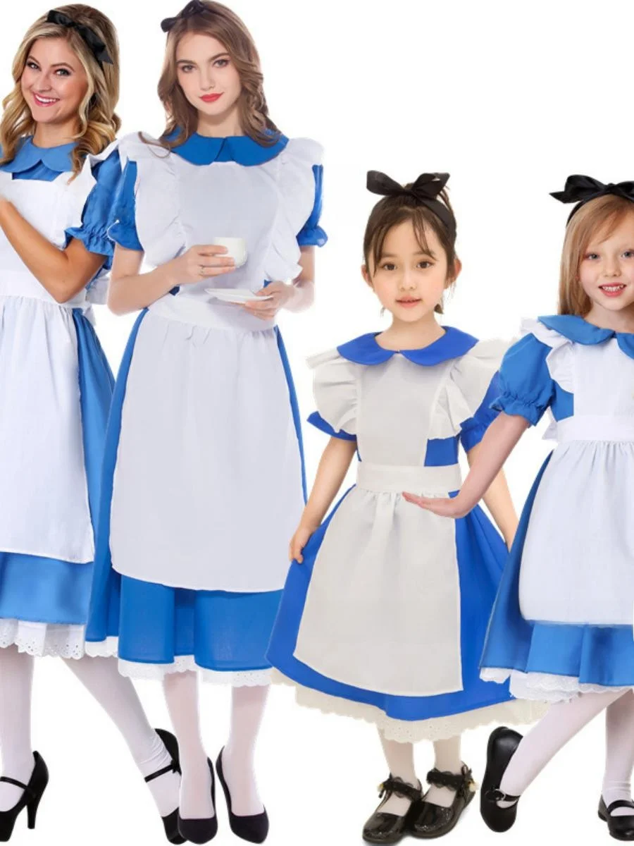 

Sexy Alice Maid Costume Performance Clothes loween Role-plang Servant Outfit Stage Costume Women's Traditional Ethnic Wear