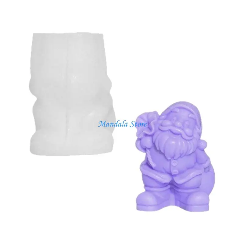 

U2JC Santa Molds Christmas Silicone Molds Ornament Epoxy Resin Molds