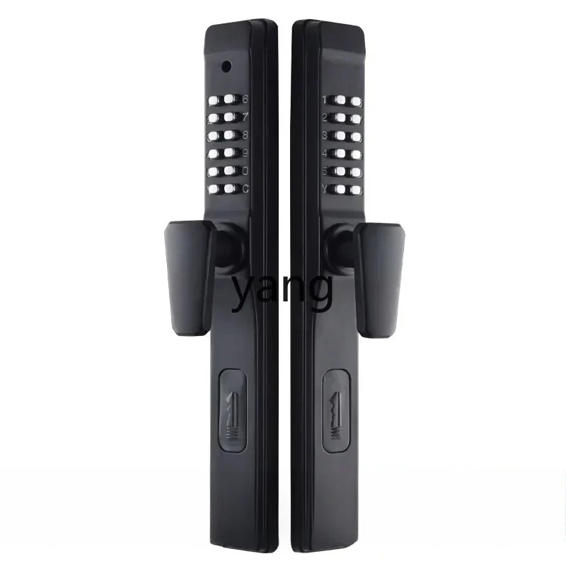 

LTT courtyard door mechanical password lock waterproof without electricity hollow aluminum art double-sided password lock