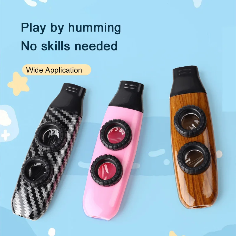 Instrument de musique Kazoo à double trou, Kazoo de pratique léger et Durable pour l'accompagnement de guitare et de ukulélé