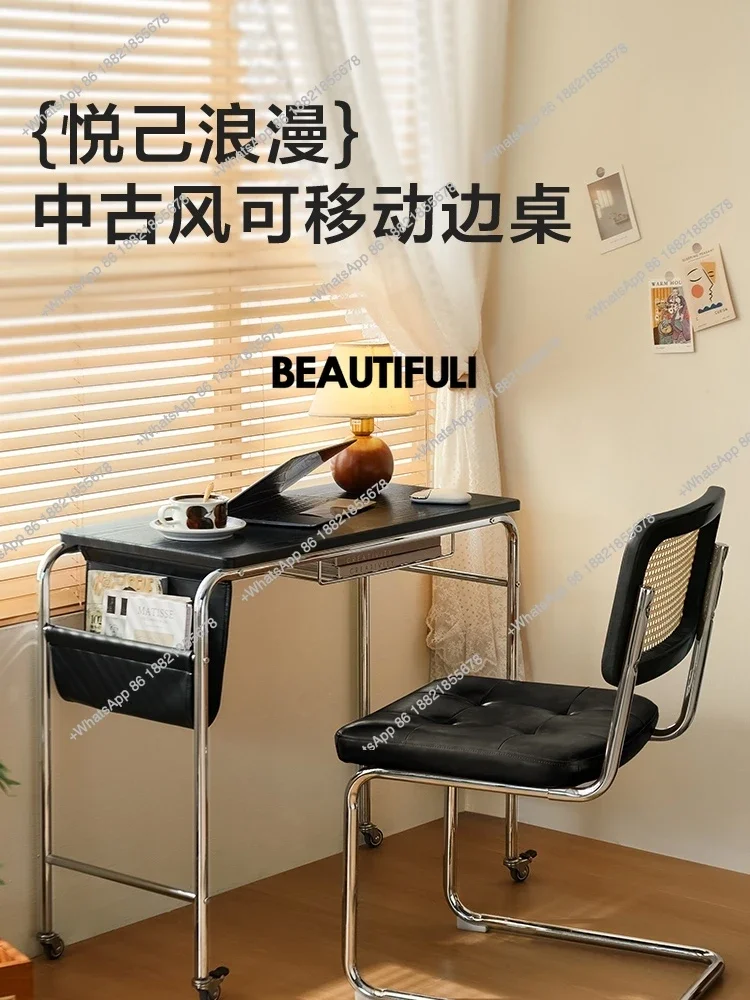Office computer desk makeup mobile small apartment learning narrow desk workbench