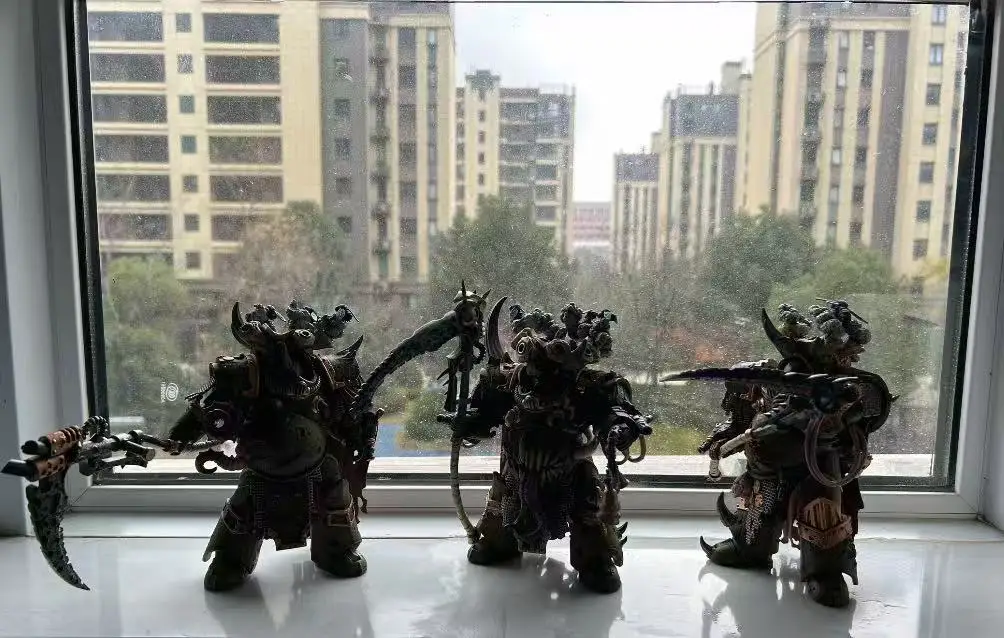 JOYTOY Warhammer 40K Death Guard Deathshroud Terminator 1/18 Фигурки, игрушки, модели, подарки, коллекционные украшения