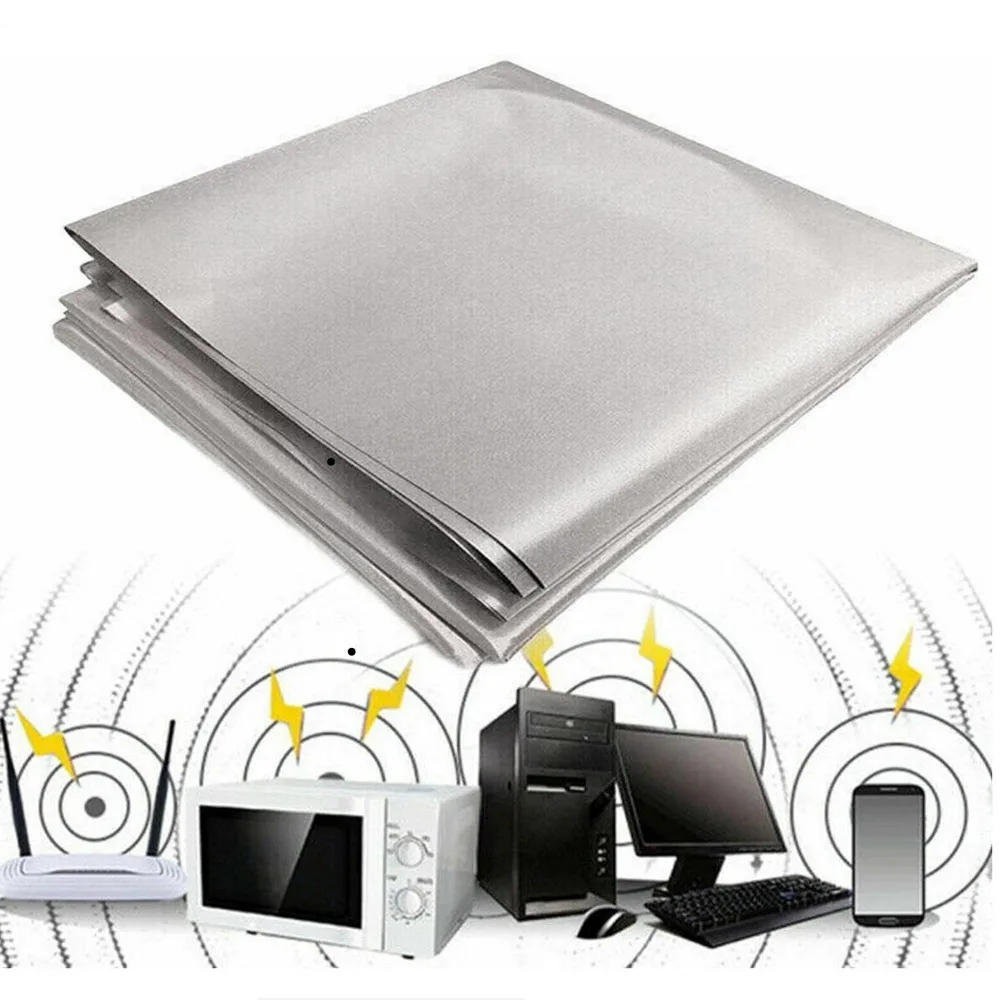 Faraday Fabric Signal Shielding Protection EMF Cloth Anti-Radiation Conductive Signal Cloth for RFID Shielding Blocking WiFi