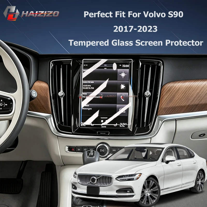 For Volvo S90 2017-2023 Car GPS Navigation Screen Protector Anti‑glare Matte Tempered glass Film Anti‑scratch Accessories