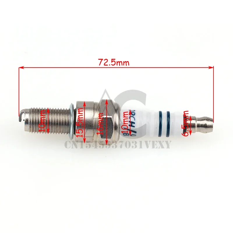 Motorcycle B7RIU spark plug suitable for CR7E CPR7EA-9 CPR8EA-9 CPR8EAIX-9 96067 CR8E CR8EIX IU24 IU22 UR4DC PRG6HCC