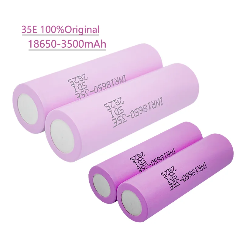Btvyok original 18650 3.7v 3500mah bateria recarregável 20a descarga inr18650 35e 3500mah 18650 bateria li-ion